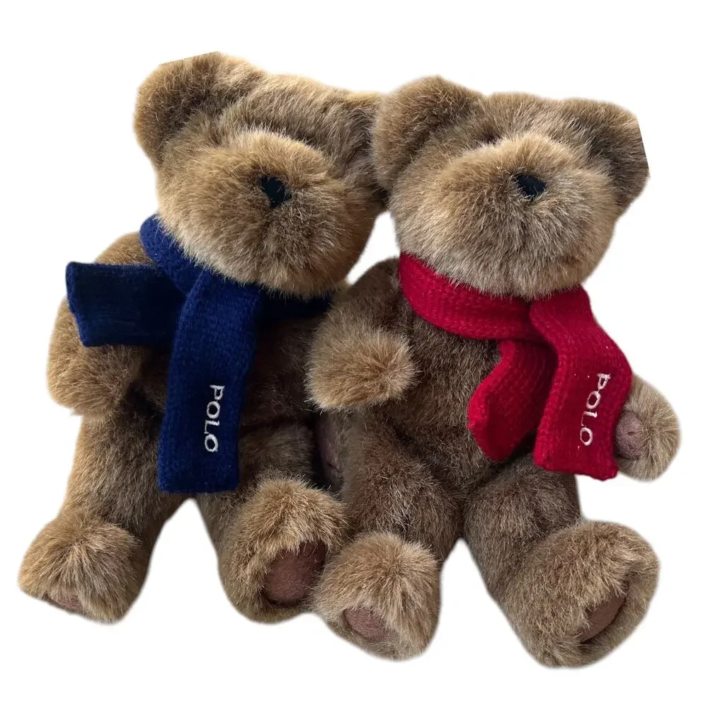 Ralph Lauren 2001 Polo Scarf 2-CT Medium and Large Bear Plush